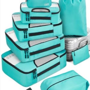 Veken 8 Set Packing Cubes for Suitcases, Kids Trav…