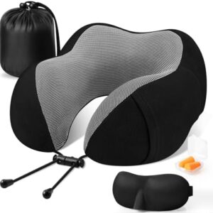 CloudBliss Travel Pillow Premium Memory Foam, Comf…